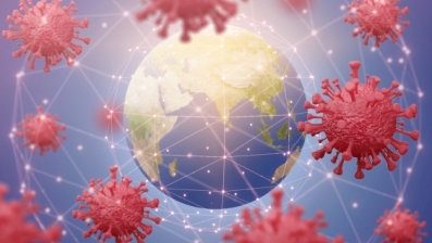Global pandemic concept of coronavirus