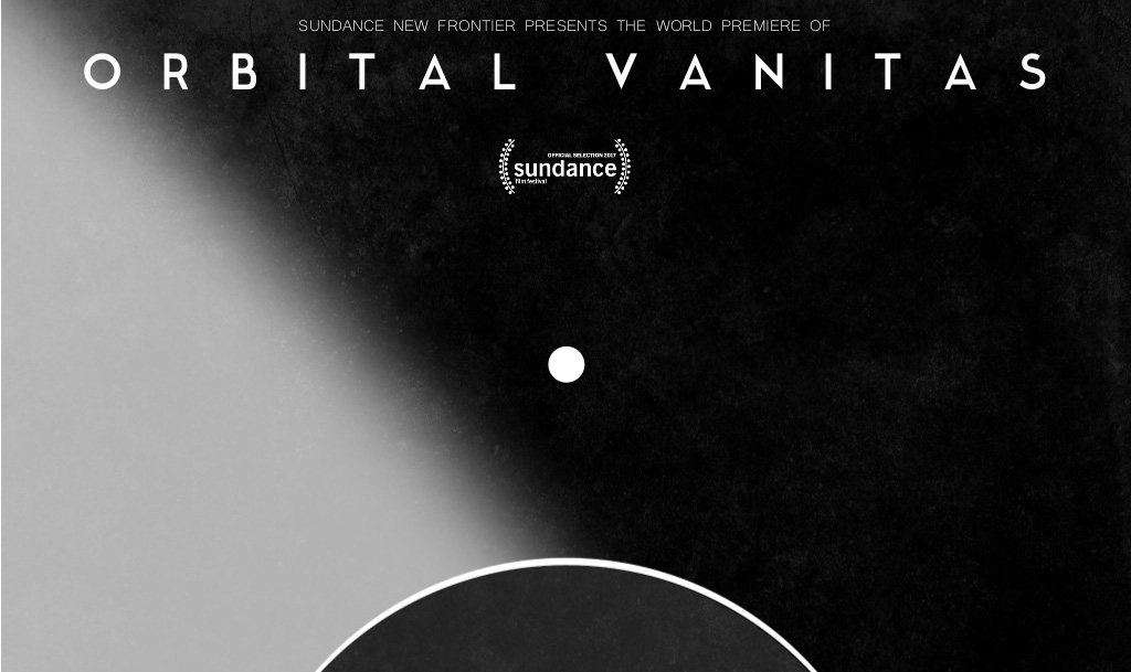 Shaun Gladwell, Orbital Vanitas, poster for 2017 Sundance Film Festival 